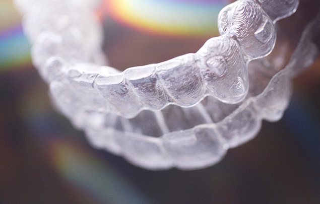 close up of ClearCorrect aligners