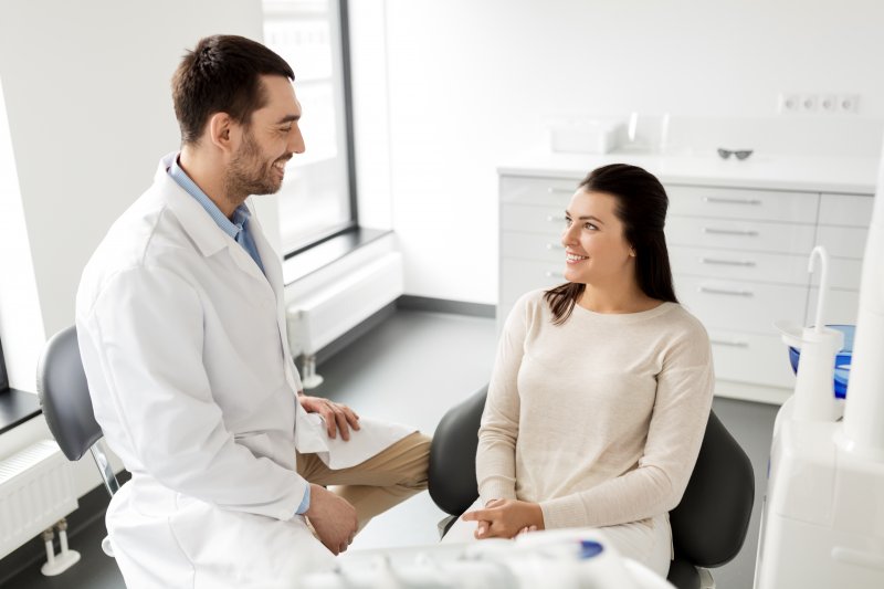 Patient at dentist